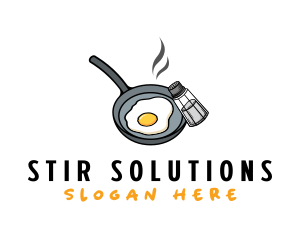 Egg Pan Cooking logo design