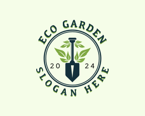 Eco Garden Shovel logo design