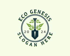 Eco Garden Shovel logo design