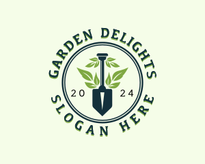 Eco Garden Shovel logo design