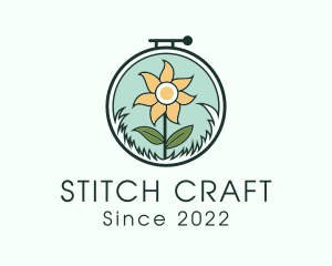 Sunflower Plant Handicraft logo design