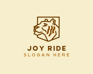 Wildlife Tiger Zoo logo design