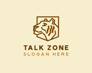 Wildlife Tiger Zoo logo design