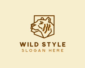 Wildlife Tiger Zoo logo design