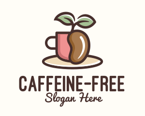 Coffee Bean Plant logo design