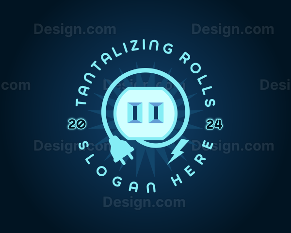 Electrical Outlet Plug Logo