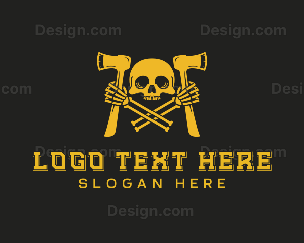 Skull Axe Weaponry Logo