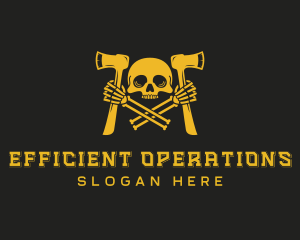 Skull Axe Weaponry Logo