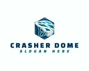 Safety Helmet Biker logo