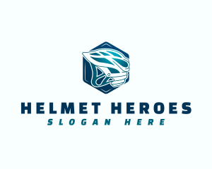 Safety Helmet Biker logo design