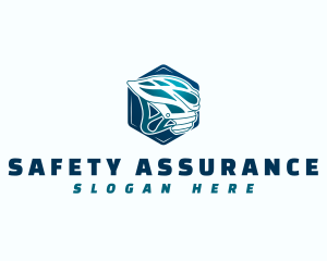 Safety Helmet Biker logo