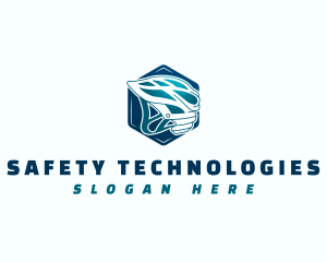 Safety Helmet Biker logo