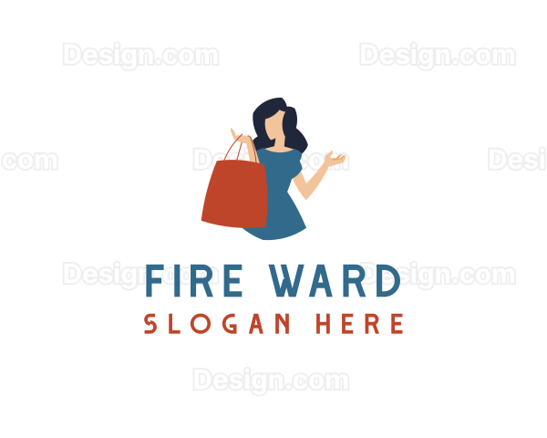 Woman Retail Bag Logo