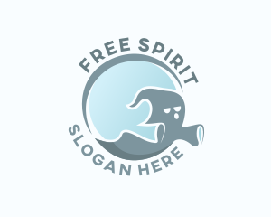 Ghost Halloween Spirit logo design