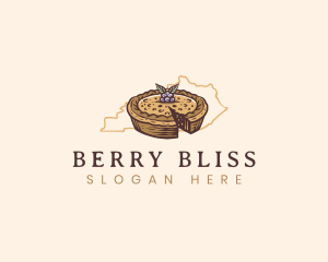 Kentucky Blueberry Derby Pie logo design