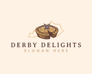 Kentucky Blueberry Derby Pie logo design