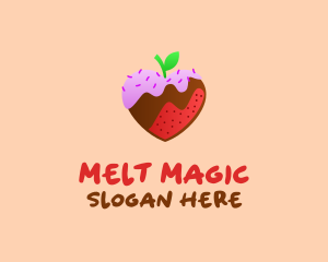 Love Strawberry Icing  logo design