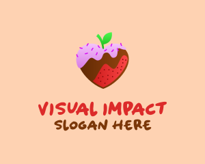 Love Strawberry Icing  logo design