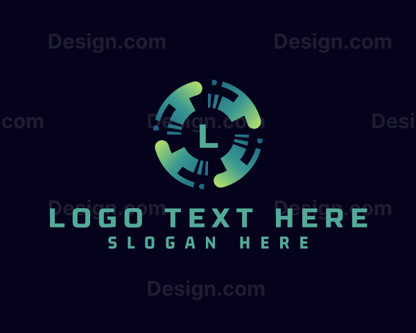 Artificial Intelligence Motion Business Logo