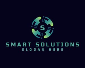 Artificial Intelligence Motion Business logo design