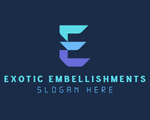 Generic Tech Letter E logo design