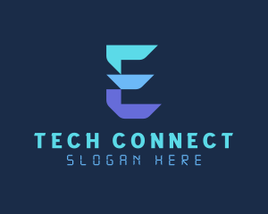 Generic Tech Letter E logo