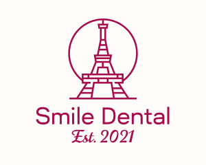 Minimalist Eiffel Tower logo