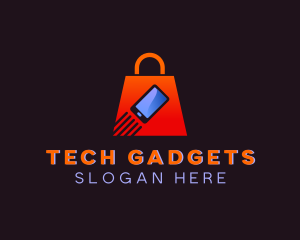 Cellphone Shopping Gadget logo design