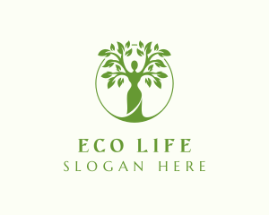 Woman Tree Environment logo design