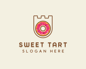 Donut Pastry Shield logo design