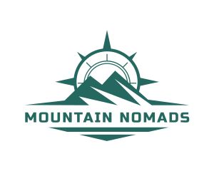 Mountain Summit Compass logo design