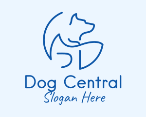 Blue Dog Veterinary logo design