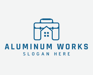 Work Briefcase Home logo design