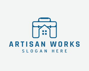 Work Briefcase Home logo design