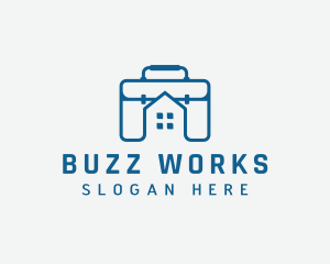 Work Briefcase Home logo design