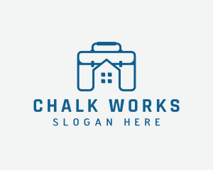 Work Briefcase Home logo design