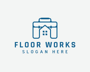 Work Briefcase Home logo design