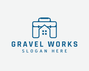 Work Briefcase Home logo design