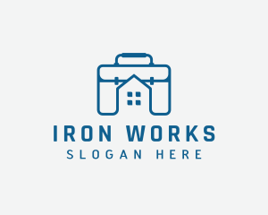 Work Briefcase Home logo design