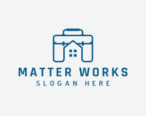 Work Briefcase Home logo design