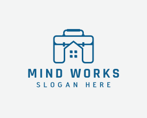 Work Briefcase Home logo design