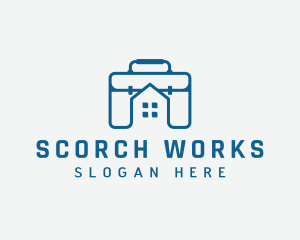 Work Briefcase Home logo design