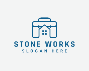 Work Briefcase Home logo design