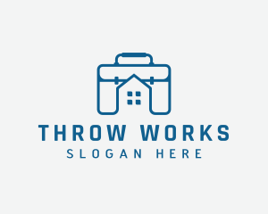 Work Briefcase Home logo design