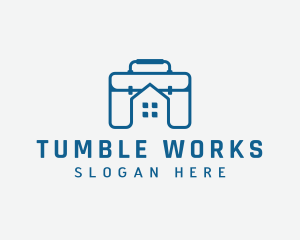Work Briefcase Home logo design
