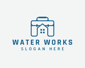 Work Briefcase Home logo design