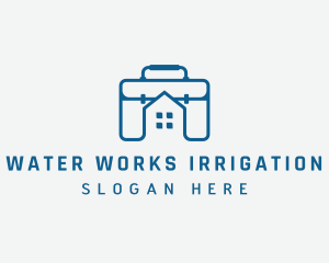 Work Briefcase Home logo design