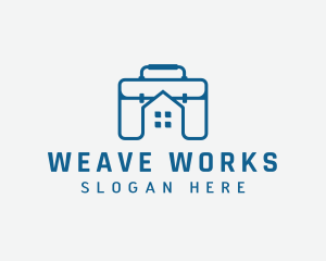 Work Briefcase Home logo design