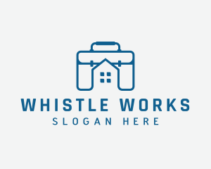 Work Briefcase Home logo design