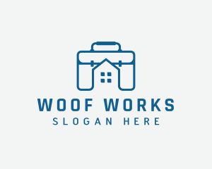 Work Briefcase Home logo design